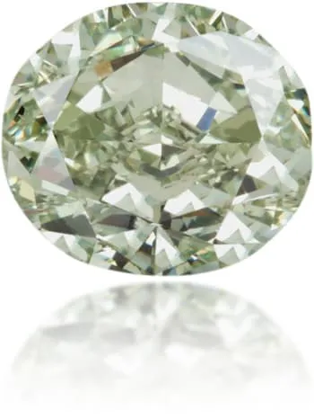 Natural Green Diamond Oval 115 ct Polished Langerman Diamonds Earrings