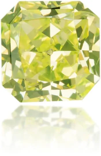 Natural Green Diamond Square 021 ct Polished Langerman Diamonds Earrings