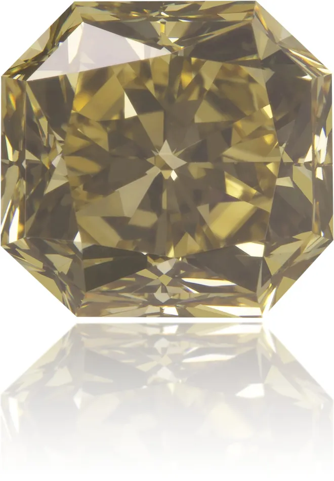 Natural Green Diamond Square 233 ct Polished Langerman Diamonds Earrings