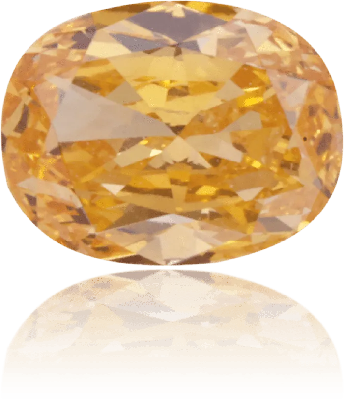 Natural Orange Diamond Oval 038 ct Polished Langerman Diamonds Earrings