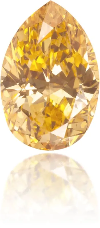 Natural Orange Diamond Pear Shape 026 ct Polished Langerman Diamonds Earrings Natural Orange Diamond Pear Shape 026 ct Polished Langerman Diamonds Earrings