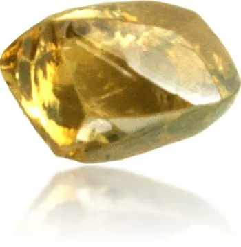 Natural Orange Diamond Rough 068 ct Rough Langerman Diamonds Earrings