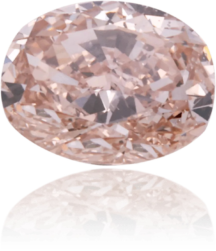 Natural Pink Diamond Oval 069 ct Polished Langerman Diamonds Earrings