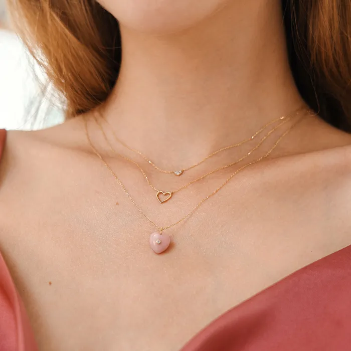 Necklaces AURELIE GI JANE Open Heart Necklace
