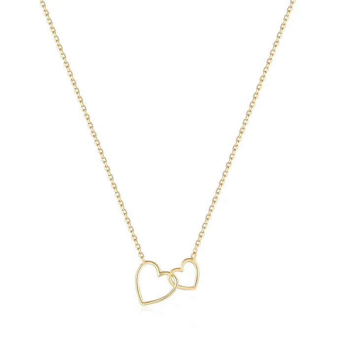 Necklaces AURELIE GI JUlLIETTE Interlocked Hearts Necklace