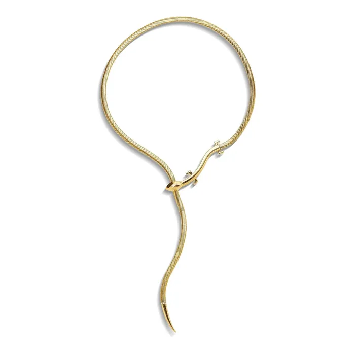 Necklaces Cadar Yellow Gold Origin Lariat with Facets