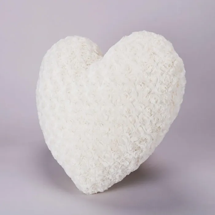 Necklaces Candlewick Gift Shop Cream Rosettes Plush Heart Pillow