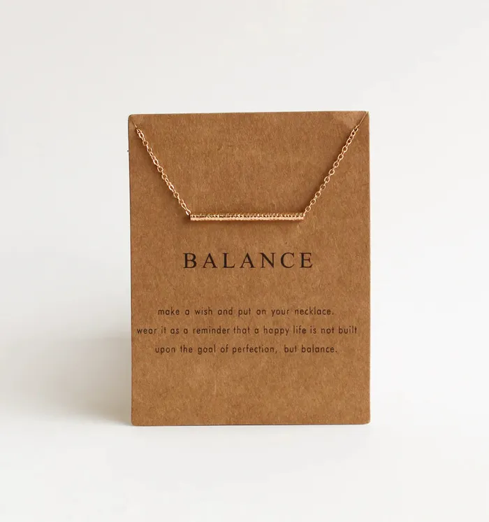 Necklaces Candlewick Gift Shop Short Necklace Balance