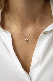 Necklaces Celine Daoust TOURMALINE AND DANGLING DIAMONDS JELLYFISH NECKLACE