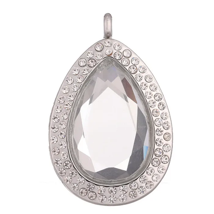 Necklaces JE0012 Glass Locket Pendant Magnetic Magnifying 5mm or less Pearls and Gems