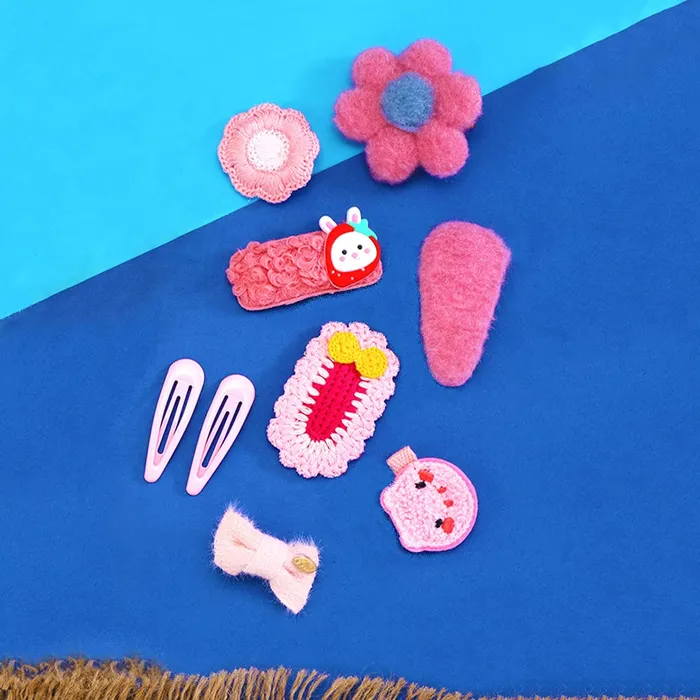 Necklaces Melbees by Yellow Chimes Combo Hair Clips for Kids Cute Characters Pretty Snap Pink Hairpins Hair Accessories for Small Girls Kids Pink 2 Medium Yellow Chimes