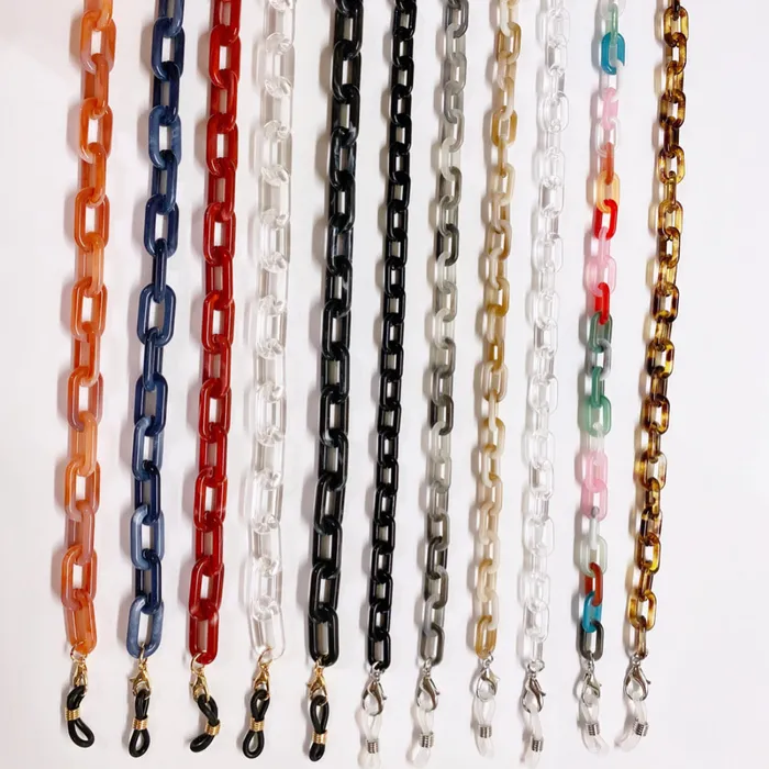 Necklaces Millo Jewelry Acrylic Chunky Link Mask Chains Necklaces Millo Jewelry Acrylic Chunky Link Mask Chains