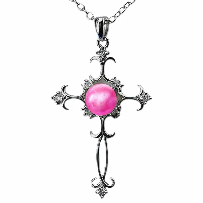 Necklaces MPST032 DIY Mount Pendant 925 Sterling Silver Rhinestone Elegant Cross Necklaces MPST032 DIY Mount Pendant 925 Sterling Silver Rhinestone Elegant Cross