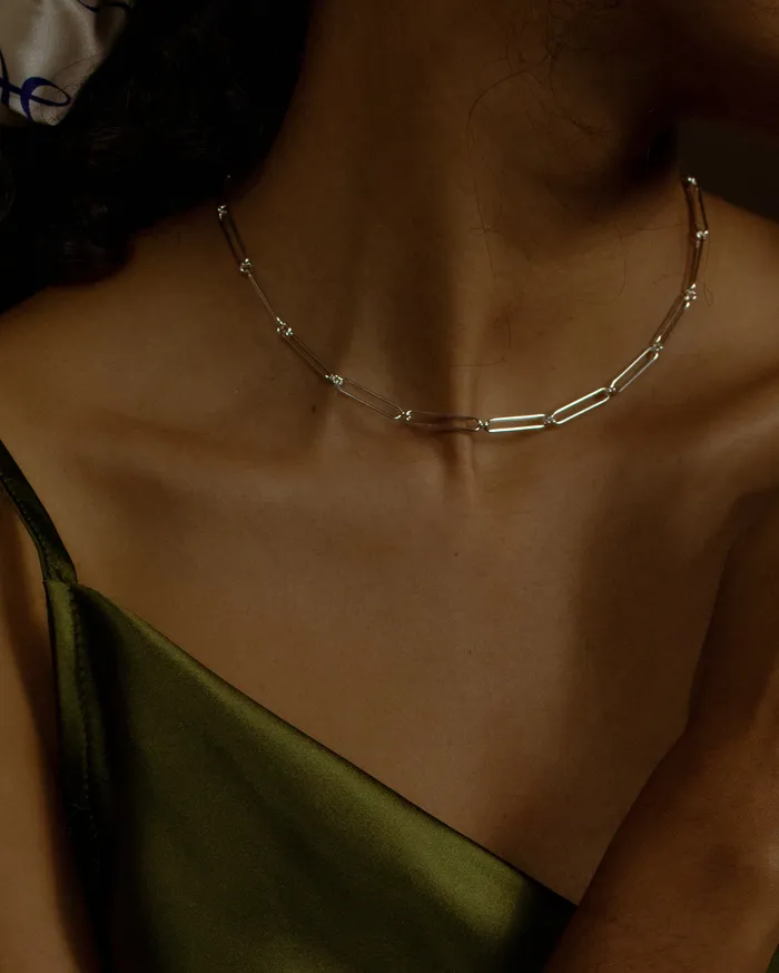 Necklaces MYJN Faye Paper Clip Chain Link Choker
