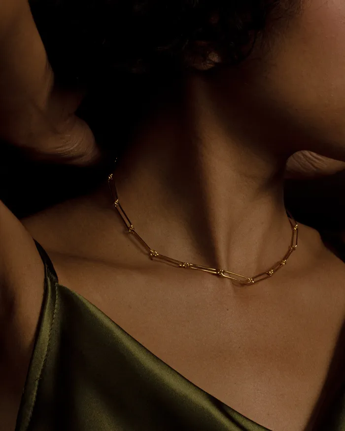 Necklaces MYJN Faye Paper Clip Chain Link Choker
