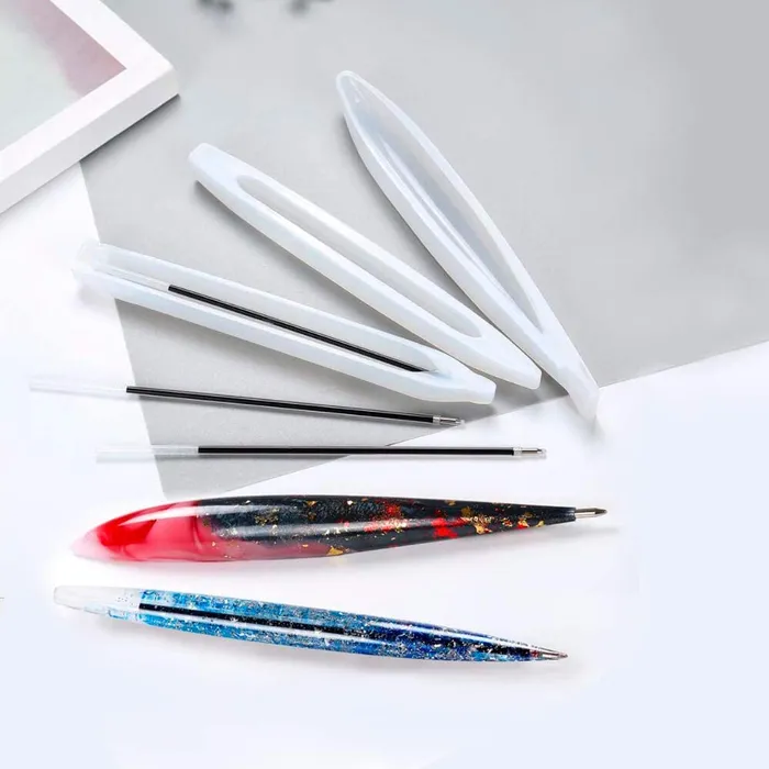 Necklaces Pen Mold Ballpoint Silicone Mold with Ink Refills Resin Art Hub