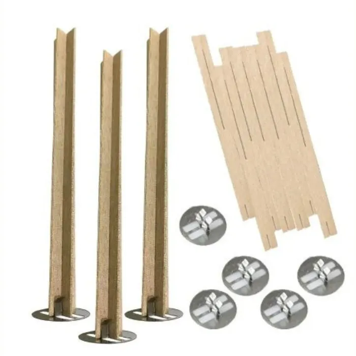 Necklaces Resinarthub 10pc Wooden Cross Candle Wicks for Candle Making