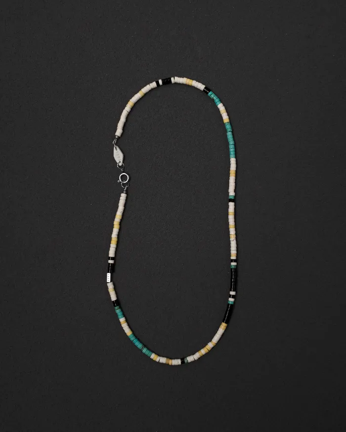 Necklaces Seiun Turquenite Howlite Japanese Beaded Necklace CUN