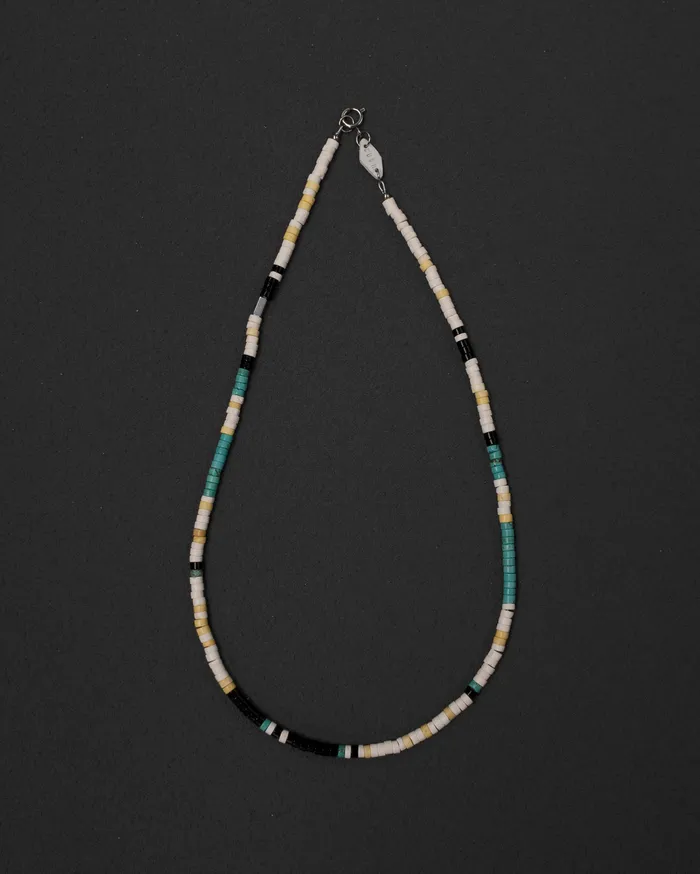 Necklaces Seiun Turquenite Howlite Japanese Beaded Necklace CUN