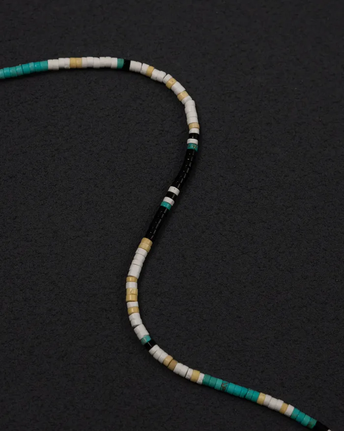 Necklaces Seiun Turquenite Howlite Japanese Beaded Necklace CUN