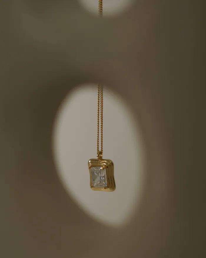 Necklaces Sienna Baguette Diamond Pendant Necklace MYJN