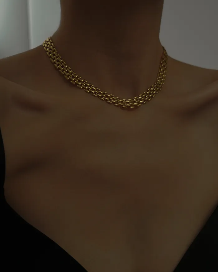 Necklaces Sophia Flat Chain Choker MYJN