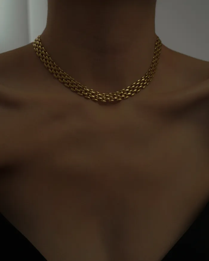 Necklaces Sophia Flat Chain Choker MYJN