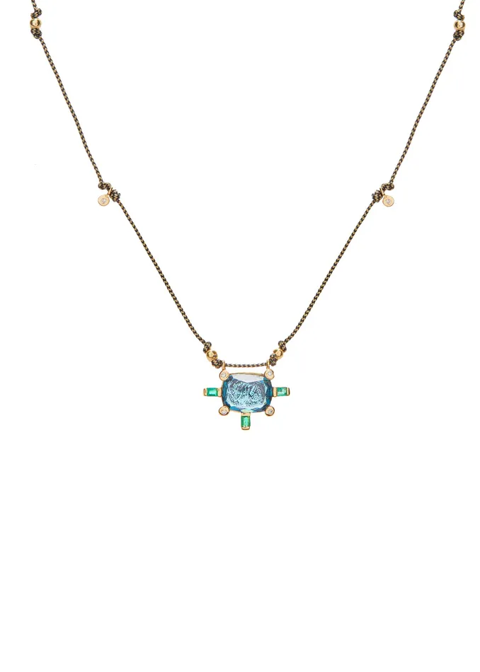 Necklaces The Juno Fairy Necklace with Blue Topaz Scosha