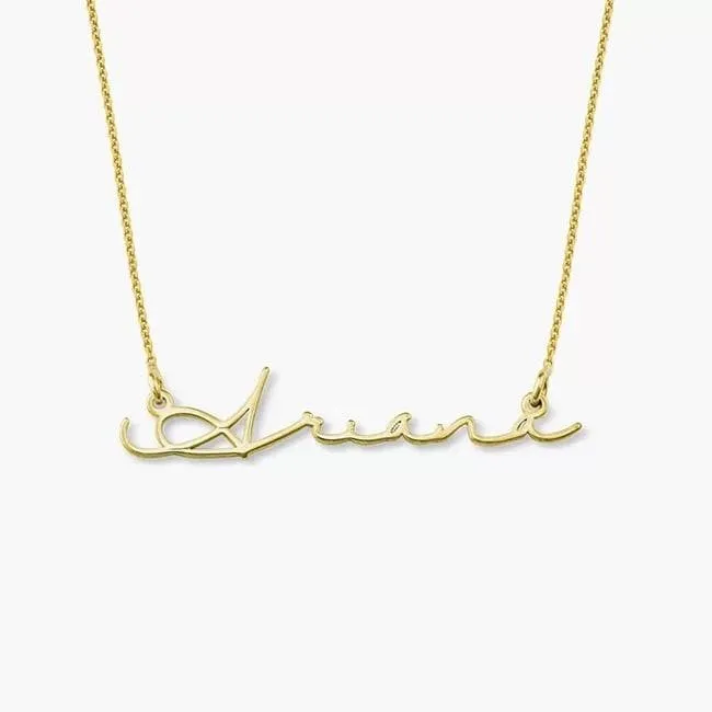 Necklaces The Signature Collection Co The Signature Script Name Necklace