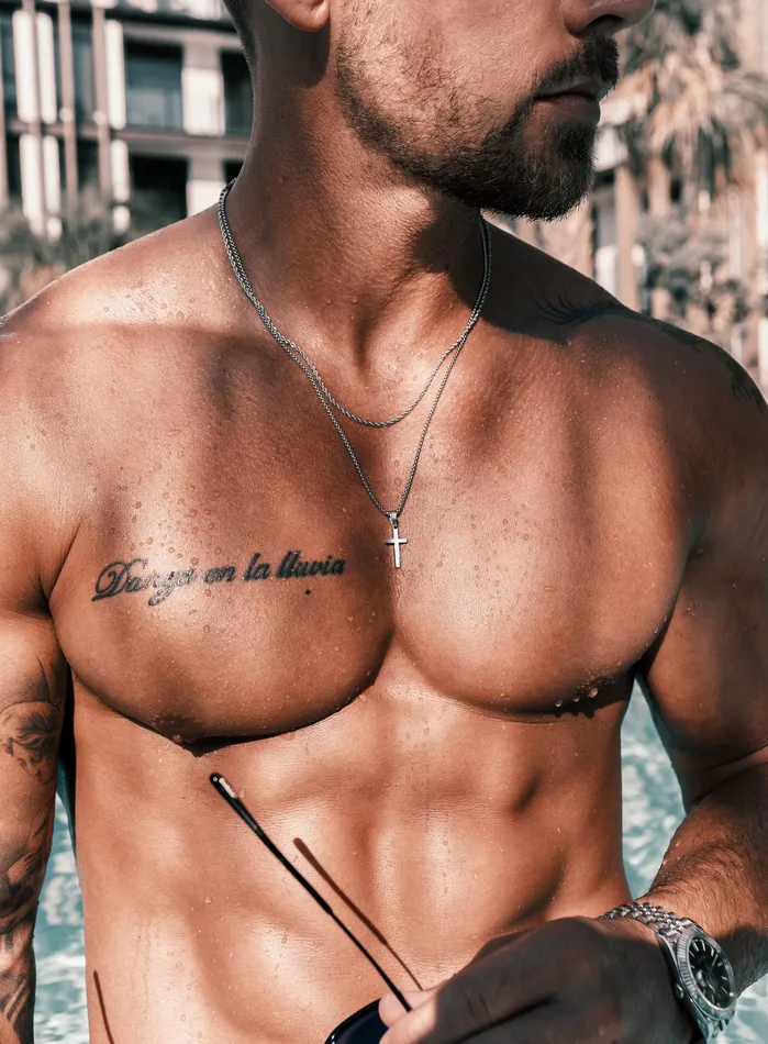 Necklaces Waterproof Stainless Steel Small Cross Necklace Set WE ARE ALL SMITH Mens Jewelry Clothing