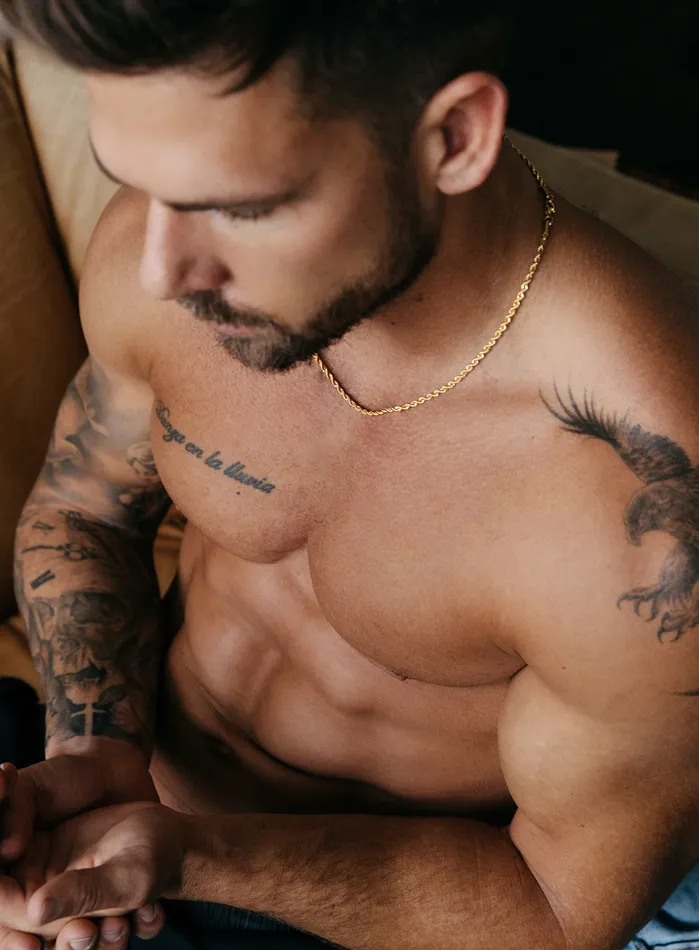 Necklaces WE ARE ALL SMITH Mens Jewelry Clothing 3mm gold plated rope chain necklace for men Necklaces WE ARE ALL SMITH Mens Jewelry Clothing 3mm gold plated rope chain necklace for men
