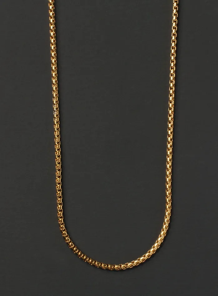 Necklaces We Are All Smith Stainless Steel Gold Plated Chain Necklace for Men