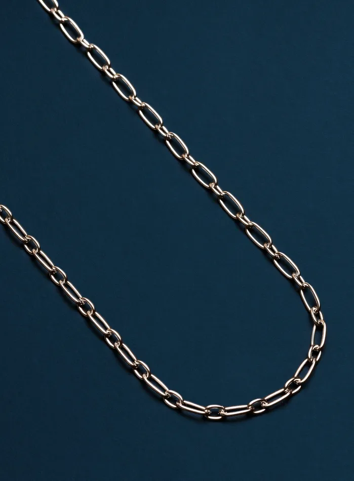Necklaces WE ARE ALL SMITH Waterproof aStainless Steel Chain 4mm 1 to 1 Cable Chain