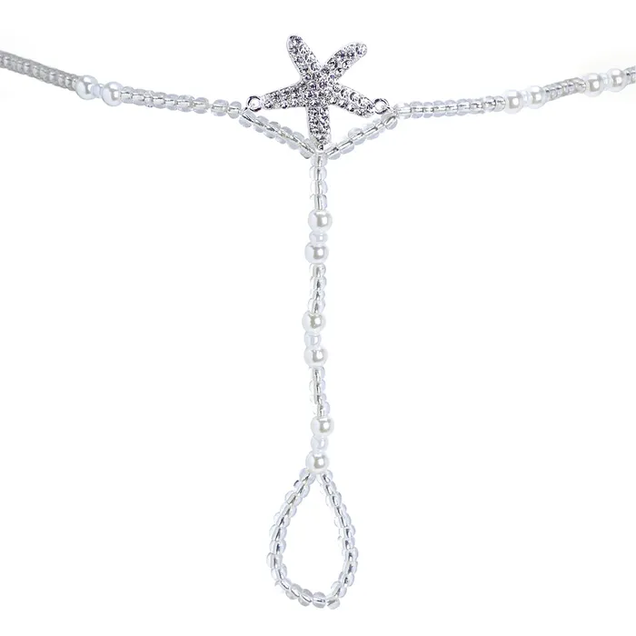 Necklaces Yellow Chimes Beads Anklets with Toe Ring for Women Beach Anklet Chain with Starfish Ladys Beach Wedding Foot Jewelry For Women and Girls Yellow Chimes
