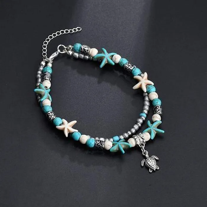 Necklaces Yellow Chimes Yellow Chimes Anklets for Women and Girls Blue Anklets for Women Beaded Charm Anklets for Women Birthday Gift For Girls and Women Anniversary Gift for Wife