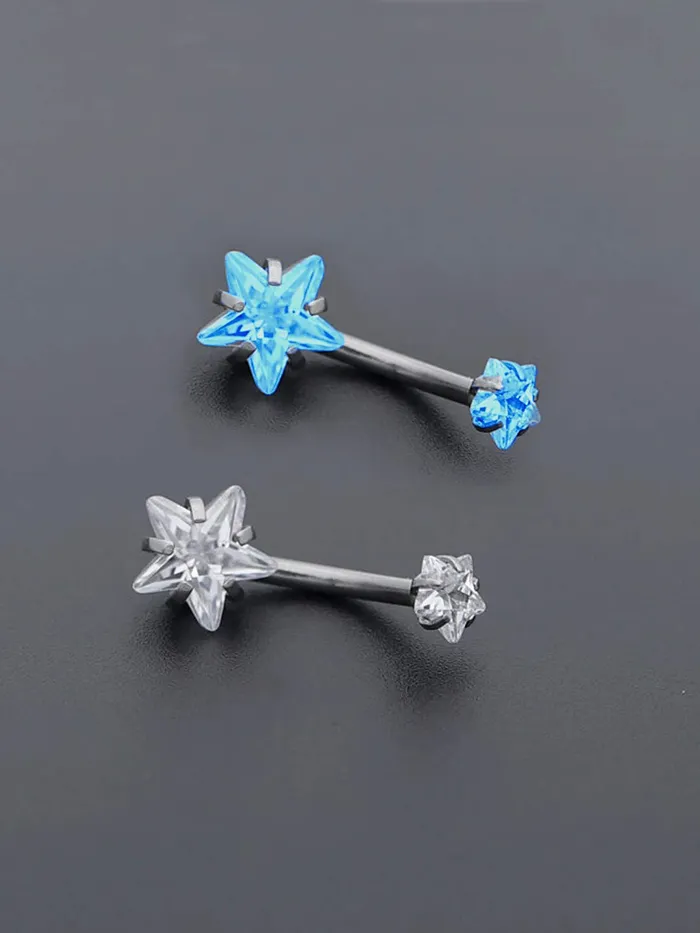 Necklaces Yellow Chimes Yellow Chimes Belly Button Rings for Women Body Piercing Jewelry Stainless Steel 2 Pcs Crystal Navel Piercing Jewelry for Women and Girls