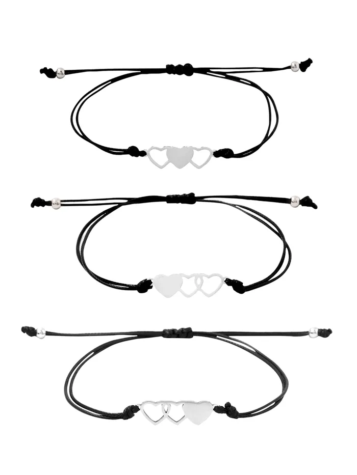Necklaces Yellow Chimes Yellow Chimes Bracelet for Women and Girls Fashion Silver Sister Bracelets for Women Girls 3 Pcs Heart Shaped Best Sister Bracelets Set Gift for Sister Bracelets Combo Necklaces Yellow Chimes Yellow Chimes Bracelet for Women and Girls Fashion Silver Sister Bracelets for Women Girls 3 Pcs Heart Shaped Best Sister Bracelets Set Gift for Sister Bracelets Combo
