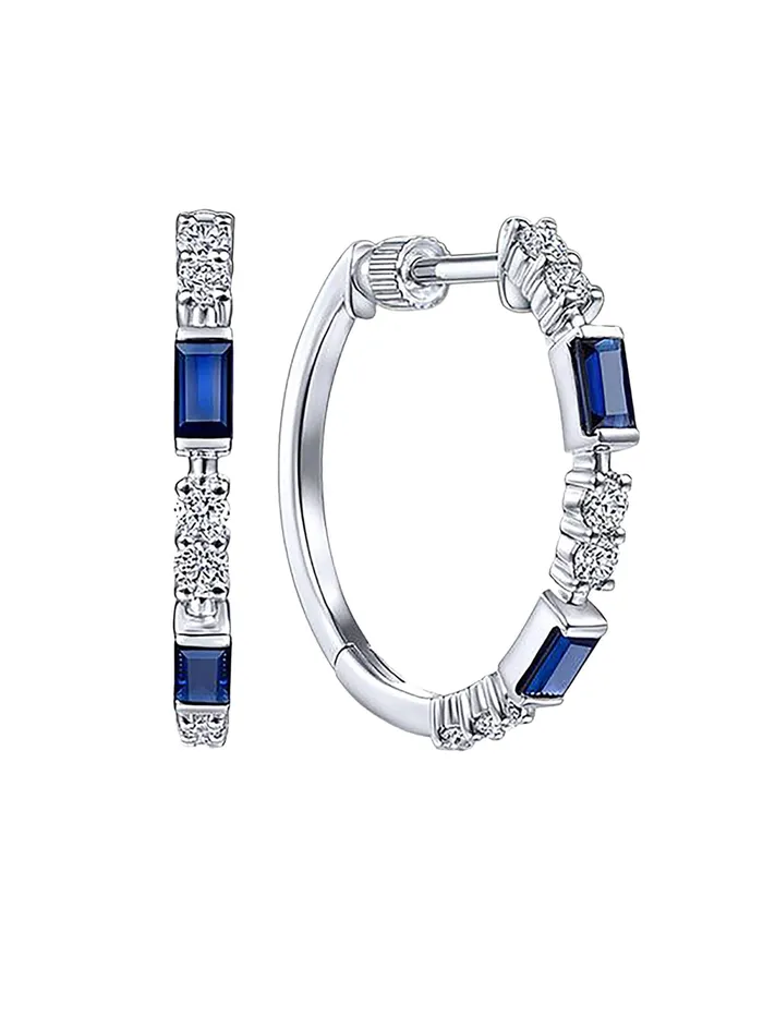 Necklaces Yellow Chimes Yellow Chimes Diamond Hoop Earring with White and Blue Crystal silver toned Glamour Spark Earring For Women Girls Necklaces Yellow Chimes Yellow Chimes Diamond Hoop Earring with White and Blue Crystal silver toned Glamour Spark Earring For Women Girls