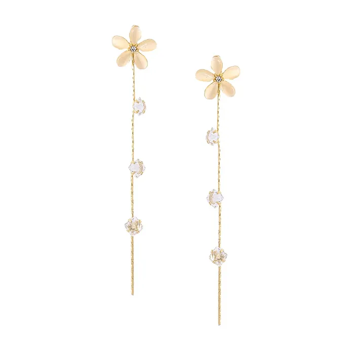 Necklaces Yellow Chimes Yellow Chimes Earrings For Women Gold Tone Crystal Studded Flower Stud With Linear Chain Tassel Hanging Dangler Earrings For Women and Girls Necklaces Yellow Chimes Yellow Chimes Earrings For Women Gold Tone Crystal Studded Flower Stud With Linear Chain Tassel Hanging Dangler Earrings For Women and Girls
