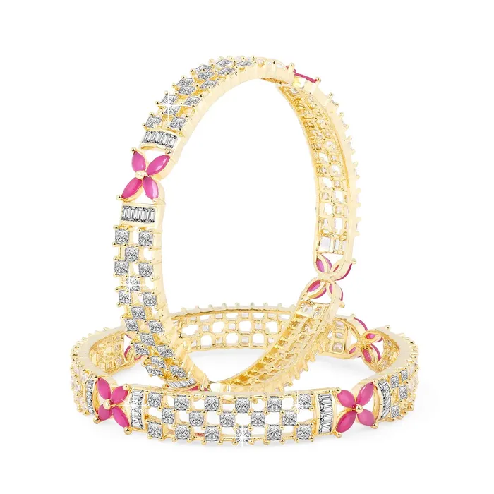 Necklaces Yellow Chimes Yellow Chimes Elegant Floral Design ADAmerican Diamond Studded 18k Gold Plated Classic 2 PCs Handcrafted Bangles Set for Women Girls 28 Necklaces Yellow Chimes Yellow Chimes Elegant Floral Design ADAmerican Diamond Studded 18k Gold Plated Classic 2 PCs Handcrafted Bangles Set for Women Girls 28