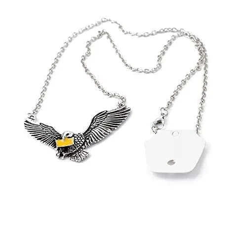 Necklaces Yellow Chimes Yellow Chimes Harry Potter Accessories Pendant for BoysHarry Potter Hedwig Post Owl Messenger with Letter of Admission Silver Pendant for Boys and Girls Unisex