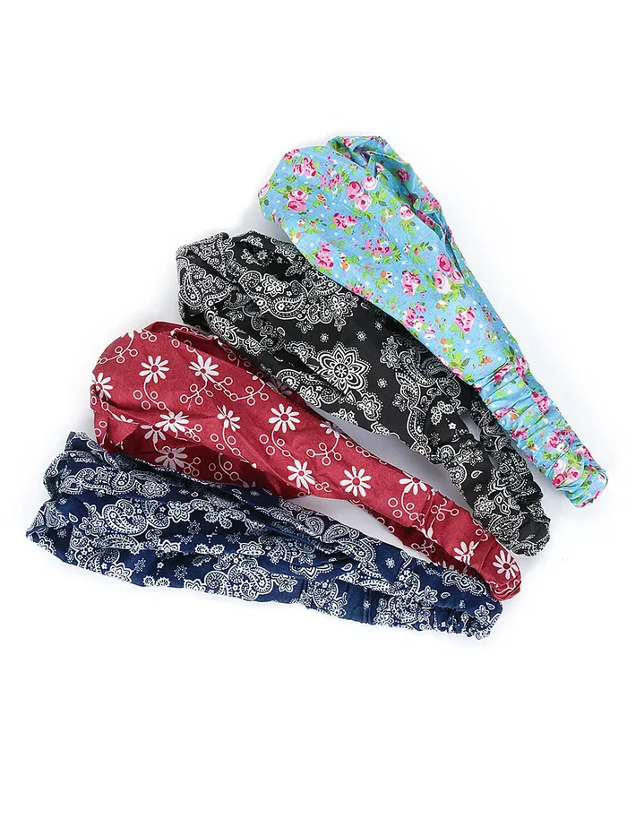 Necklaces Yellow Chimes Yellow Chimes Head Bands for Girls 4 Pcs Hair Bands Turban Headband Korean Style Solid Fabric Criss Cross Knot Hairbands For Womens and Girls Hair Accessories