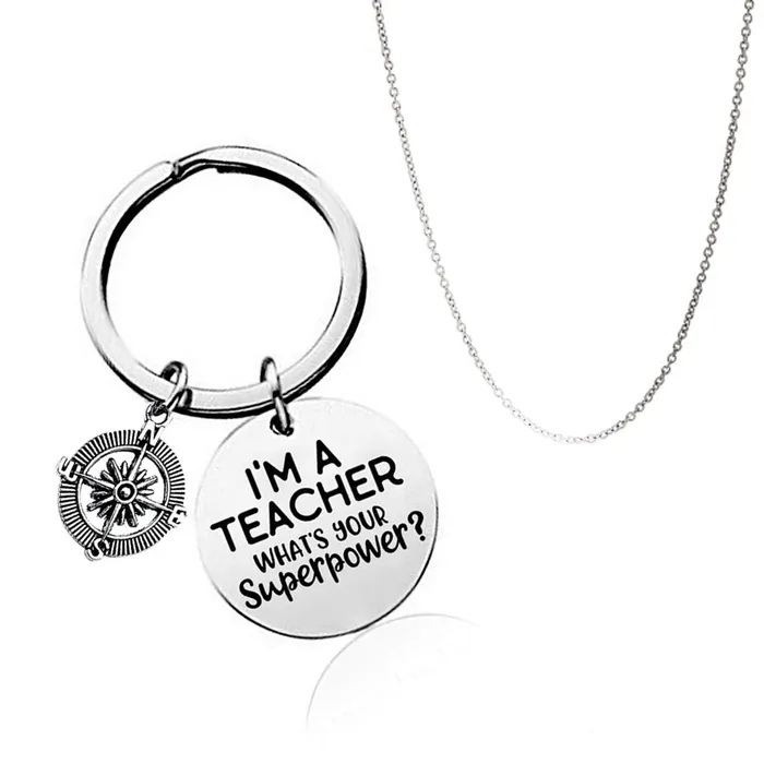 Necklaces Yellow Chimes Yellow Chimes Im A Teacher Whats Your Super Power Message Keychain Pendant with ChainGift for TeachersTeachers Day GiftTeachers Birthday Gift Necklaces Yellow Chimes Yellow Chimes Im A Teacher Whats Your Super Power Message Keychain Pendant with ChainGift for TeachersTeachers Day GiftTeachers Birthday Gift