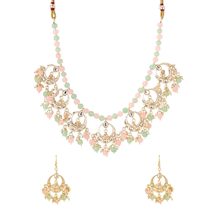 Necklaces Yellow Chimes Yellow Chimes Jewellery Set for Women and Girls Kundan Jewellery Set for Women Gold Tone Moti Beads Kundan Choker Necklace Set Birthday Gift for girls and women Anniversary Gift for Wife Necklaces Yellow Chimes Yellow Chimes Jewellery Set for Women and Girls Kundan Jewellery Set for Women Gold Tone Moti Beads Kundan Choker Necklace Set Birthday Gift for girls and women Anniversary Gift for Wife