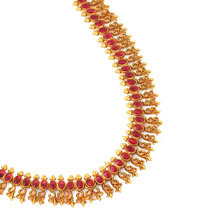 Necklaces Yellow Chimes Yellow Chimes Jewellery Set for Women and Girls Traditional Red Kundans Necklace Set Gold Plated Multilayer Necklace Set Birthday Gift for girls and women Anniversary Gift for Wife
