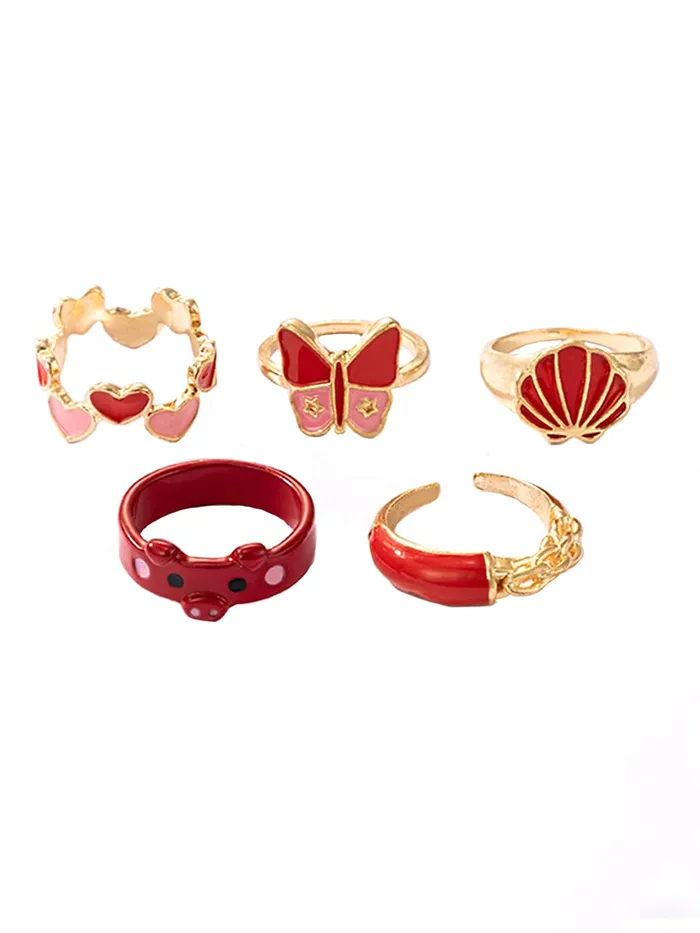 Necklaces Yellow Chimes Yellow Chimes Knuckle Rings for Women Combo of 5 Pcs Stack Rings Gold Plated Midi Finger Ring Set for Women and Girls Necklaces Yellow Chimes Yellow Chimes Knuckle Rings for Women Combo of 5 Pcs Stack Rings Gold Plated Midi Finger Ring Set for Women and Girls