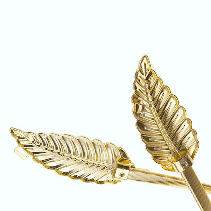 Necklaces Yellow Chimes Yellow Chimes Waist Belt for Women and Girls Hip Belt for Women Gold Toned Leaf Designed Waist Band for women Birthday Gift for girls and women
