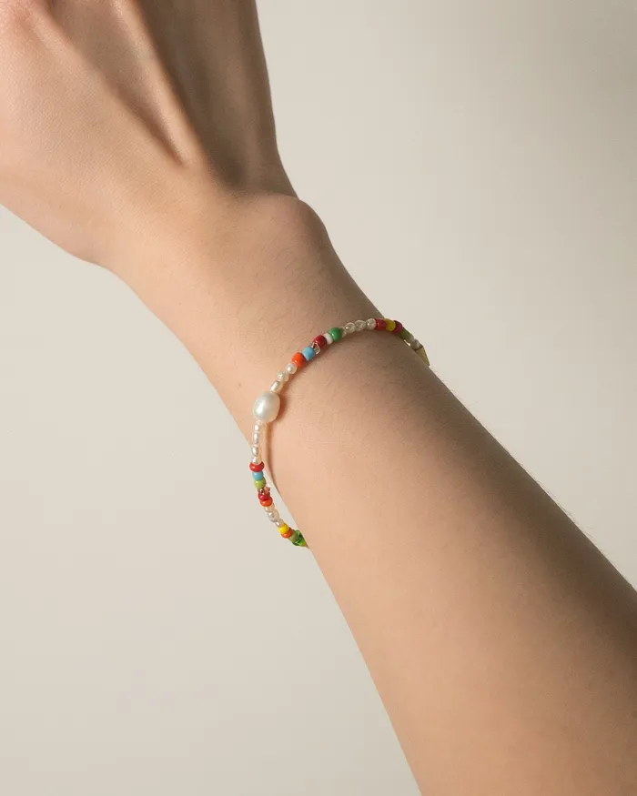 Niji Multicolor Beaded Baroque Pearl Bracelet CUN Bracelets
