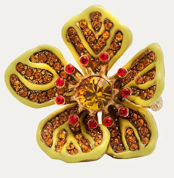 Oscar De La Renta Rings BROKEN FLOWER RING