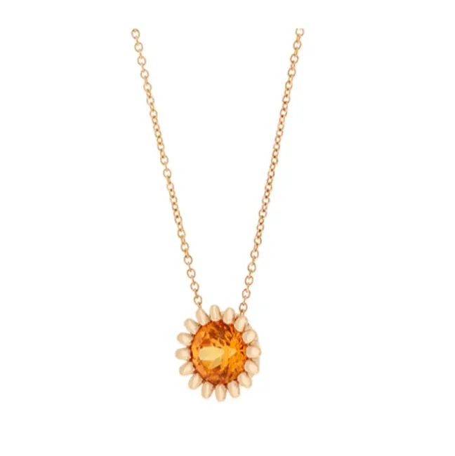 Poppy Pendant Spessartine Gold Selim Mouzannar Necklaces